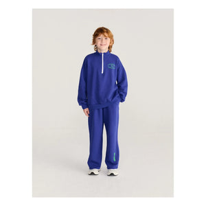 Bobo Choses – Sweatshirt mit Reißverschluss aus Bio-Baumwolle aus British Columbia | Marineblau