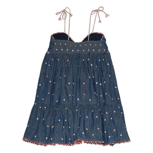 Zimmermann - Awaken Pois Jeanskleid | Dunkelblau