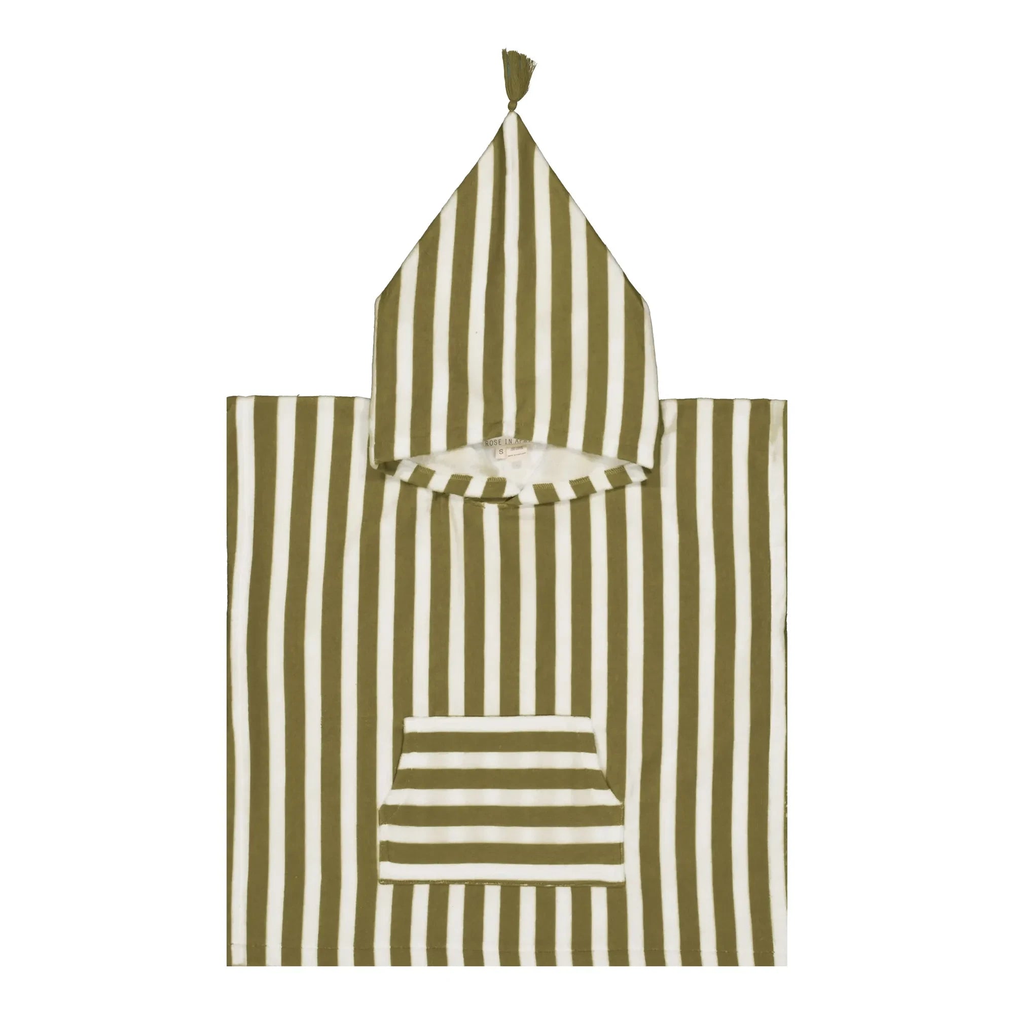 Rose in April - Suzon gestreifter Strandponcho | Khaki