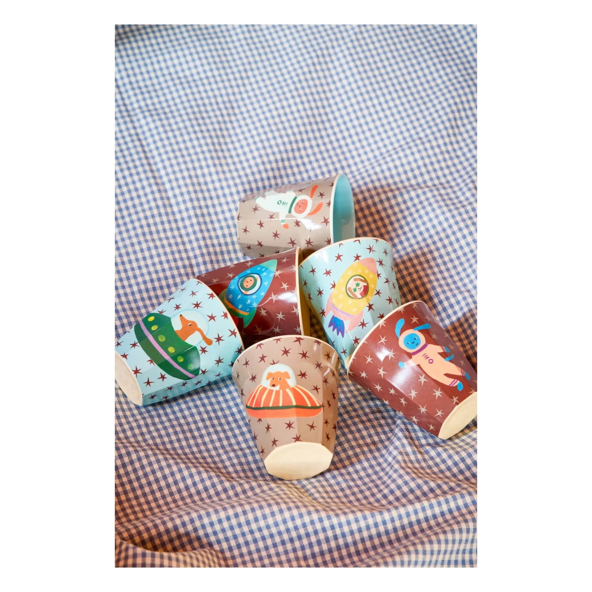 Rice - Space Dog Tasse | Blau