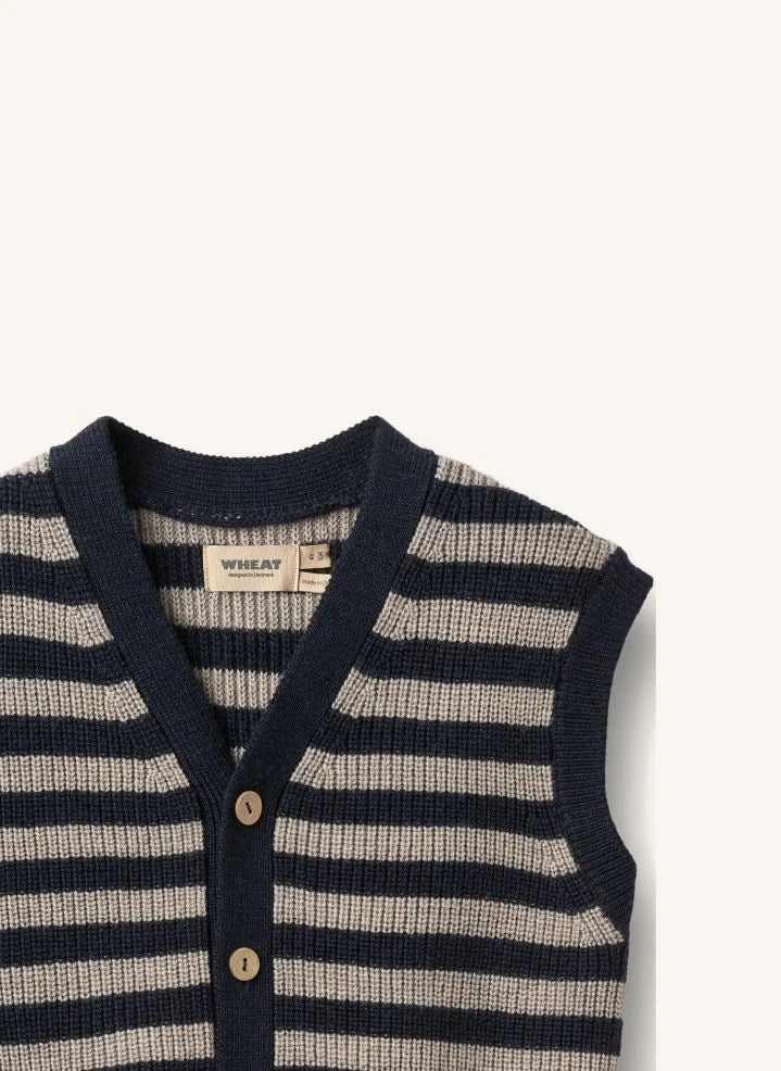 Wheat - Pete Merino Wolle Ärmellose Weste | Beige
