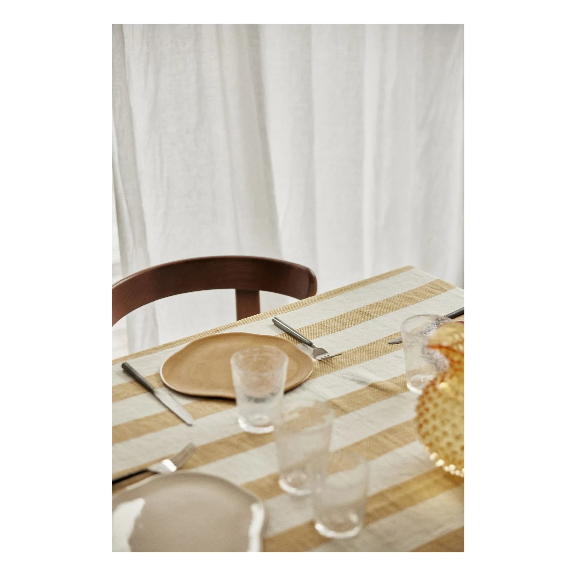 Gabrielle Paris - Bastide Leinen Tischdecke | Gelb Curry