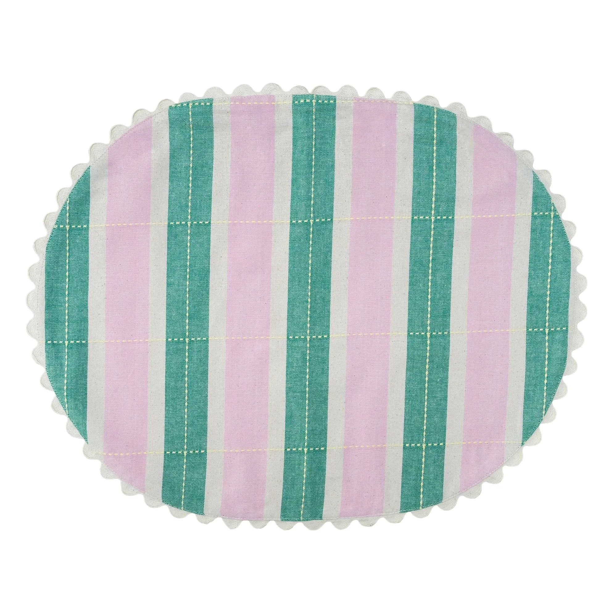 Tarta Gelatina - Platzsets aus Bio-Baumwolle - 2er-Set | Grün