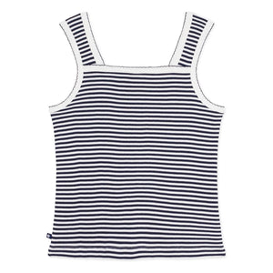 Petit Bateau - Çizgili Fitilli Atlet | Lacivert