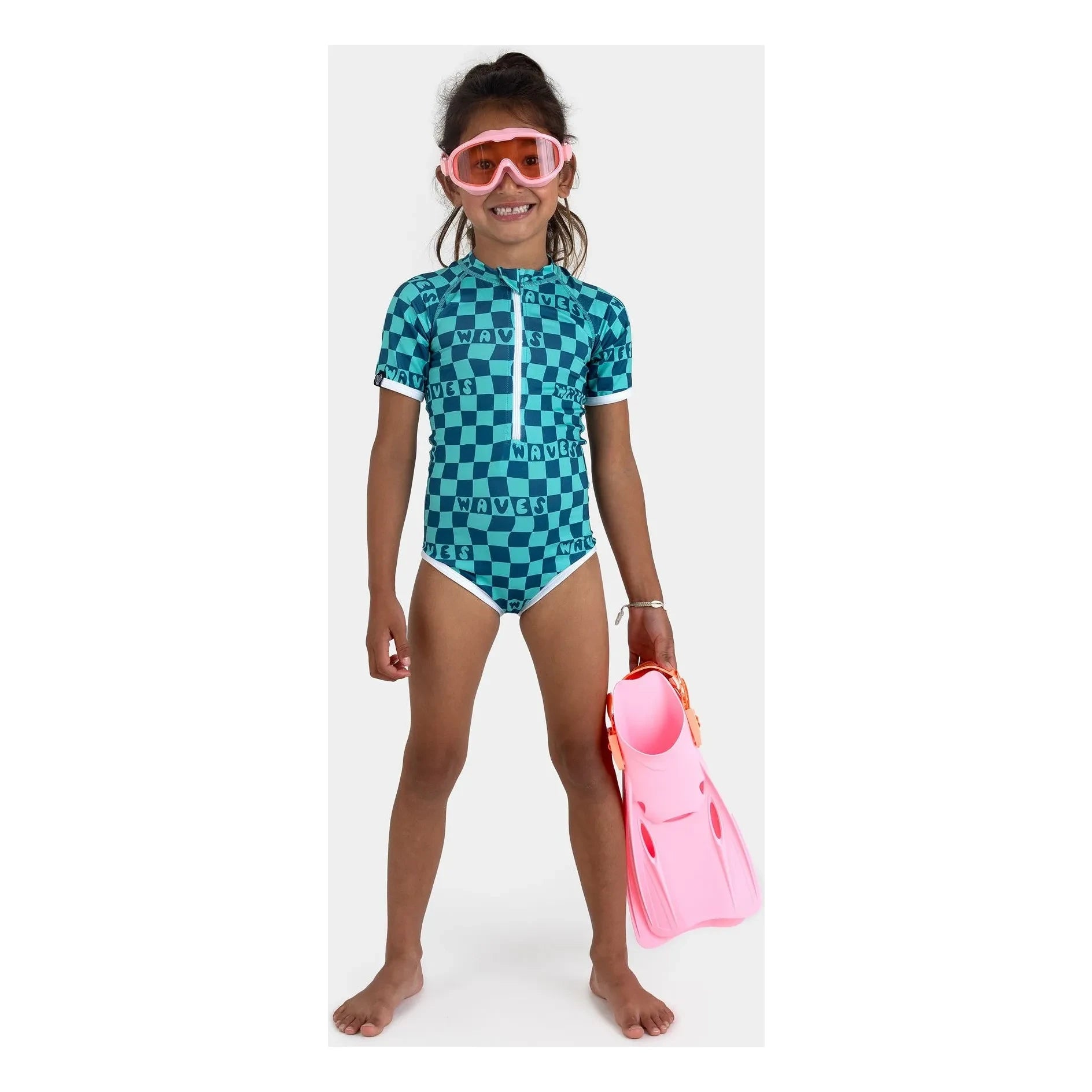 Beach & Bandits - Waves UV-Schutz-Badeanzug aus recyceltem Faserstoff | Minzgrün