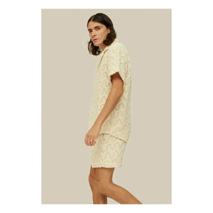 OAS – Atlas Melierte Bluse | Ecru