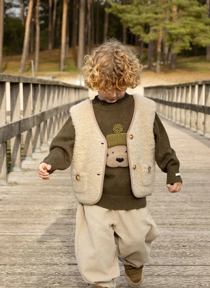 Donsje - Denn Dog Merino-Wollpullover | Dunkelgrün
