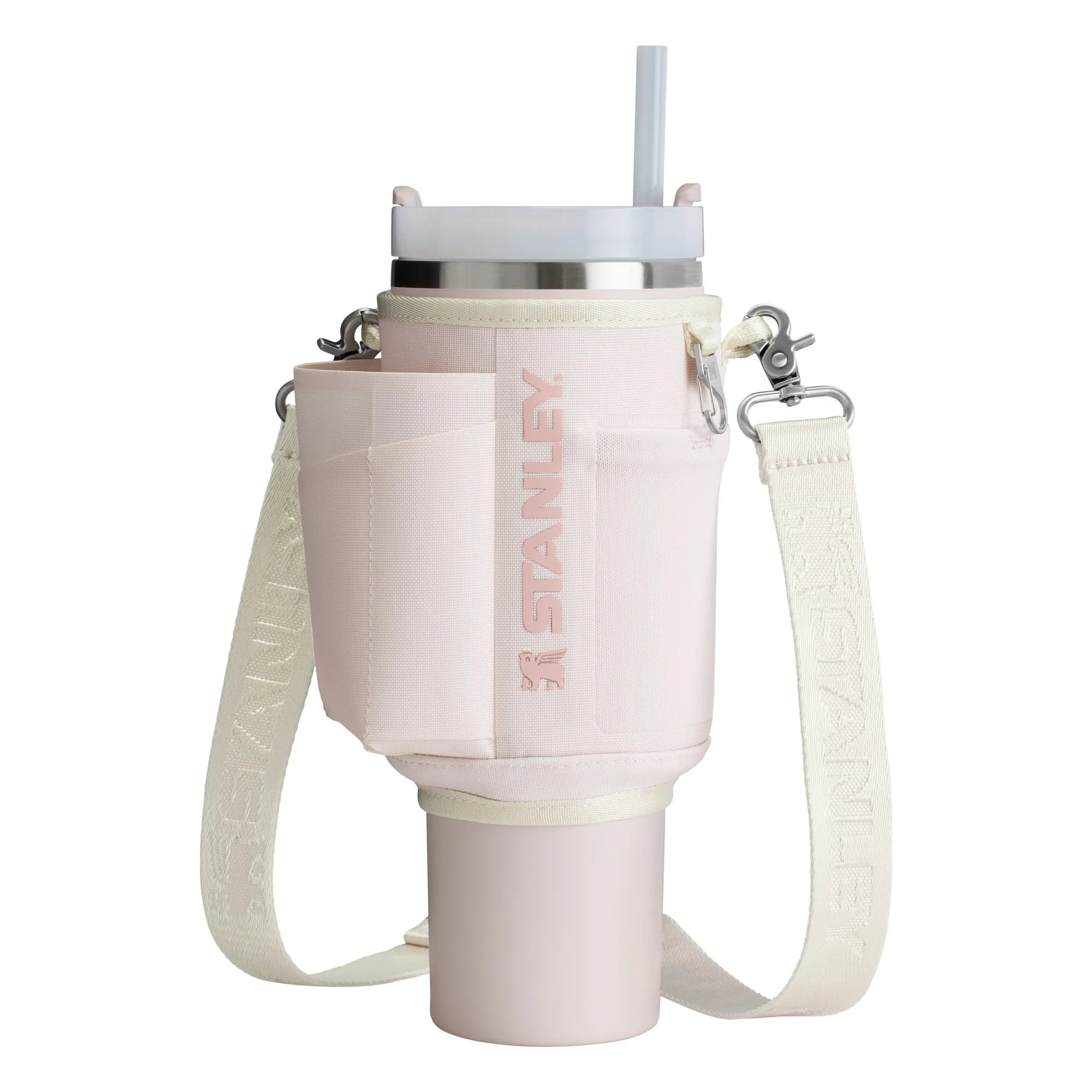 Stanley 1913 – Isoliertes Becherhalter mit Tragegurt All Day Quencher | Hellrosa