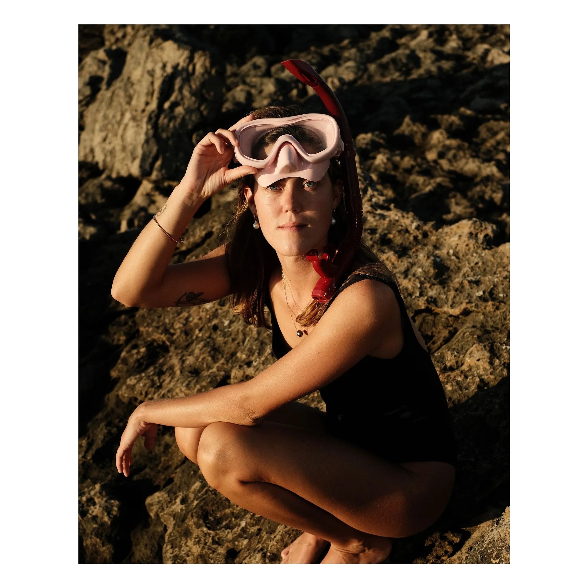 Petites Pommes - Ariel Schwimmmaske und Schnorchel | Rosa