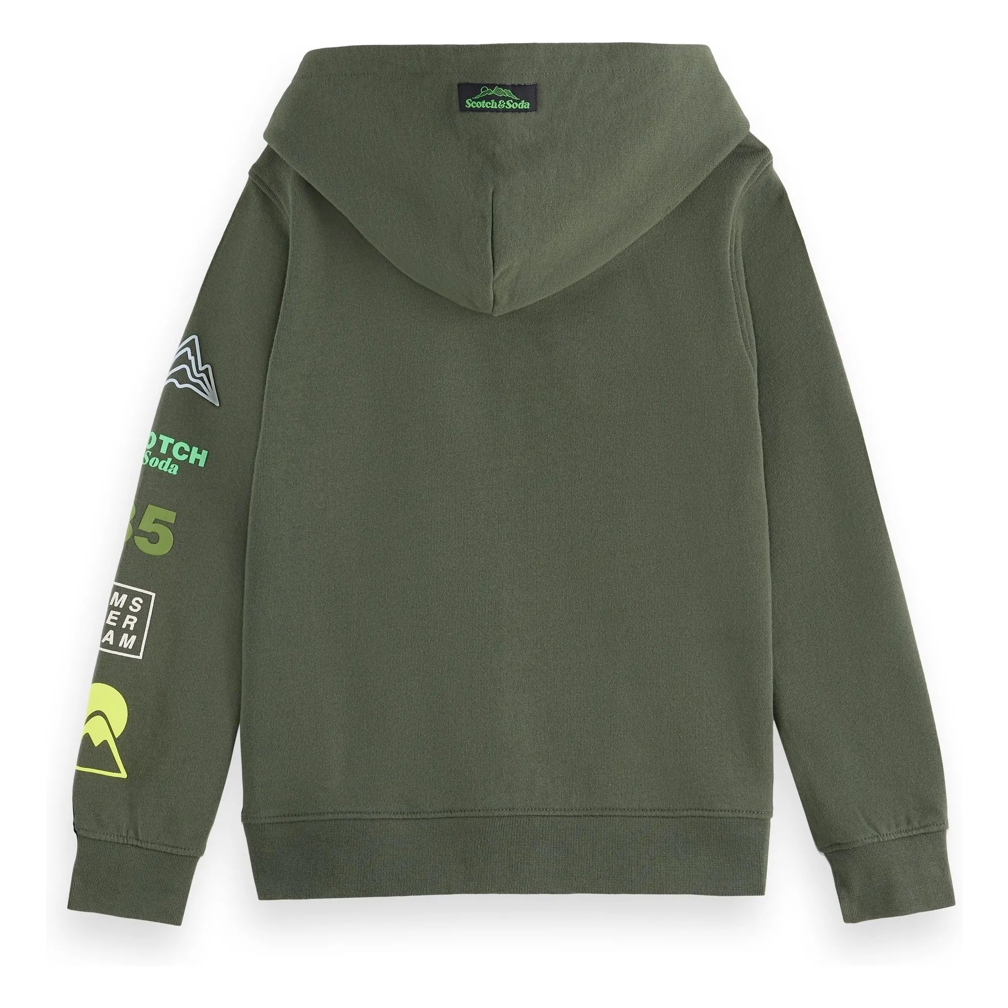 Scotch & Soda - Artwork Sweatshirt mit Reißverschluss | Grün