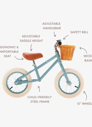 Banwood - First Go 12" Gleichgewicht Fahrrad | Teal Blue