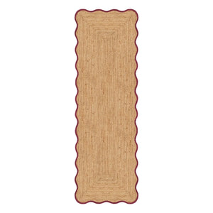 Layered - Jute-Korridorläufer Tarakli | Dunkelblau