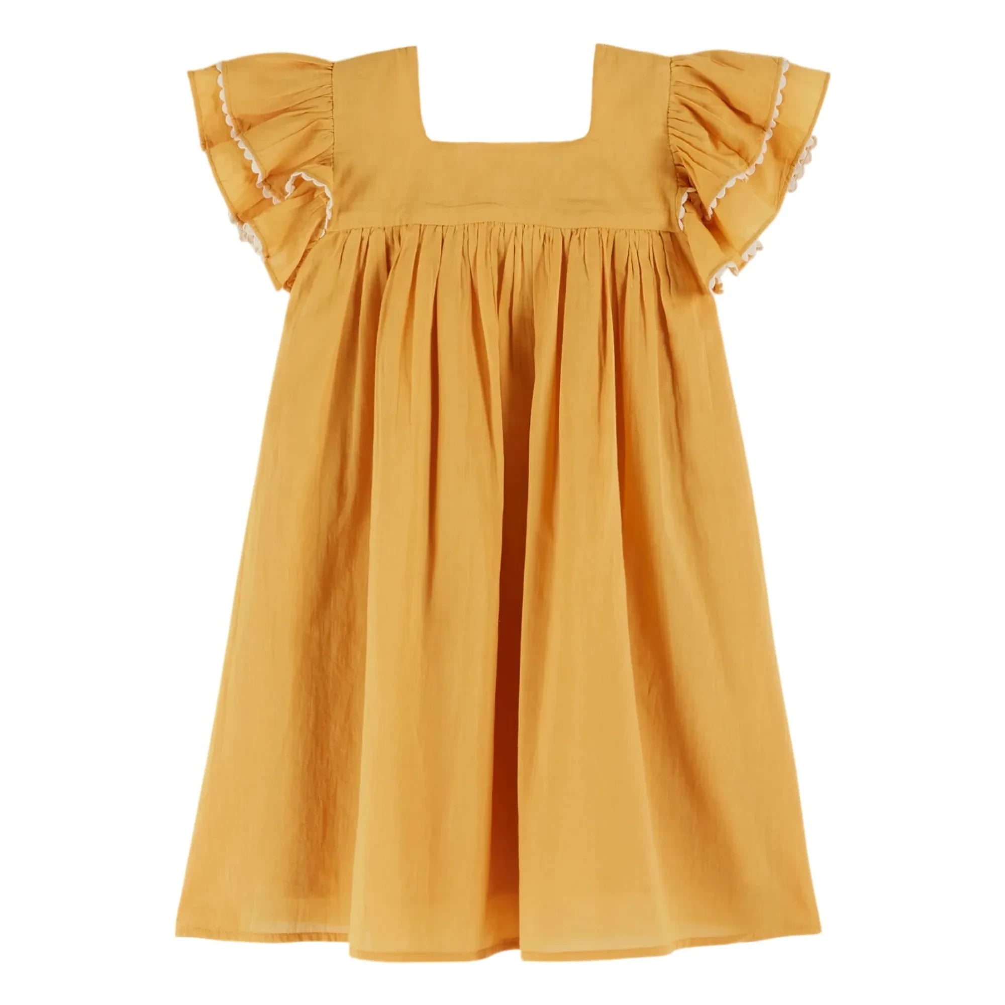 Emile et Ida - Gelbes Volantkleid aus Voile