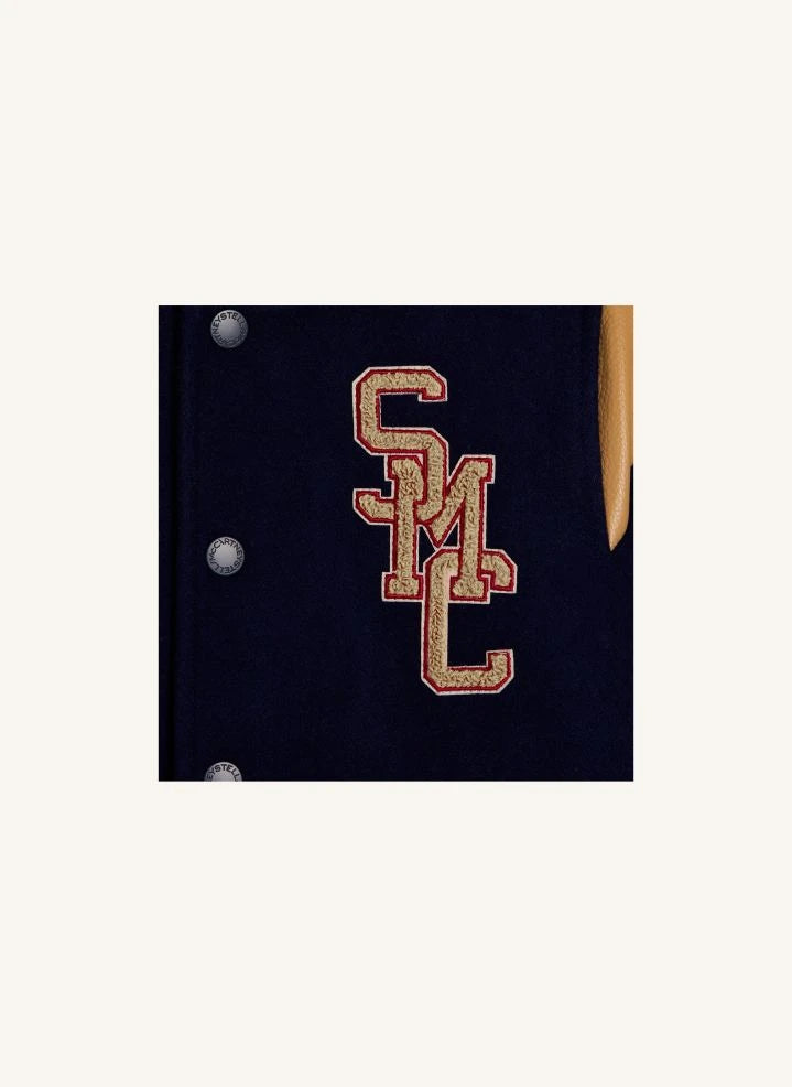 Stella McCartney Kids - SMC Woll-Baseballjacke | Dunkelblau