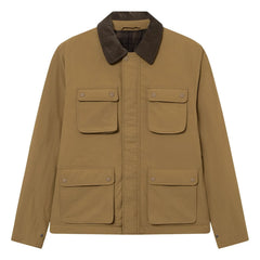 Les Deux - Nero Tech Jacket mit kontrastierendem Kragen | Camel