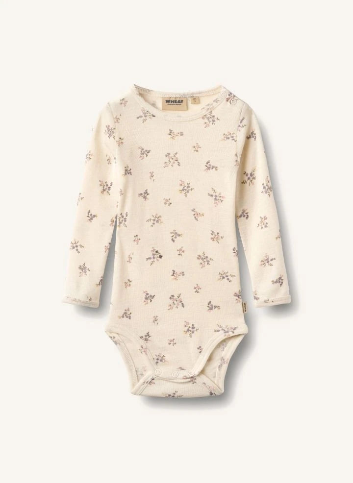 Wheat - Lucca Flower body Merino yün | Fildişi