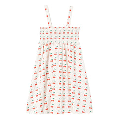 Tinycottons - Cerises Tankkleid aus Bio-Baumwolle | Weiß
