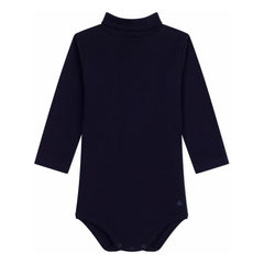Petit Bateau – Body mit Rollkragen aus Bio-Baumwolle | Nachtblau