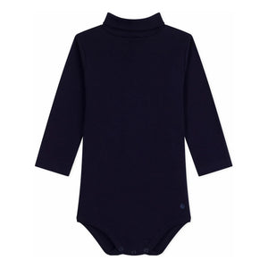Petit Bateau – Body mit Rollkragen aus Bio-Baumwolle | Nachtblau