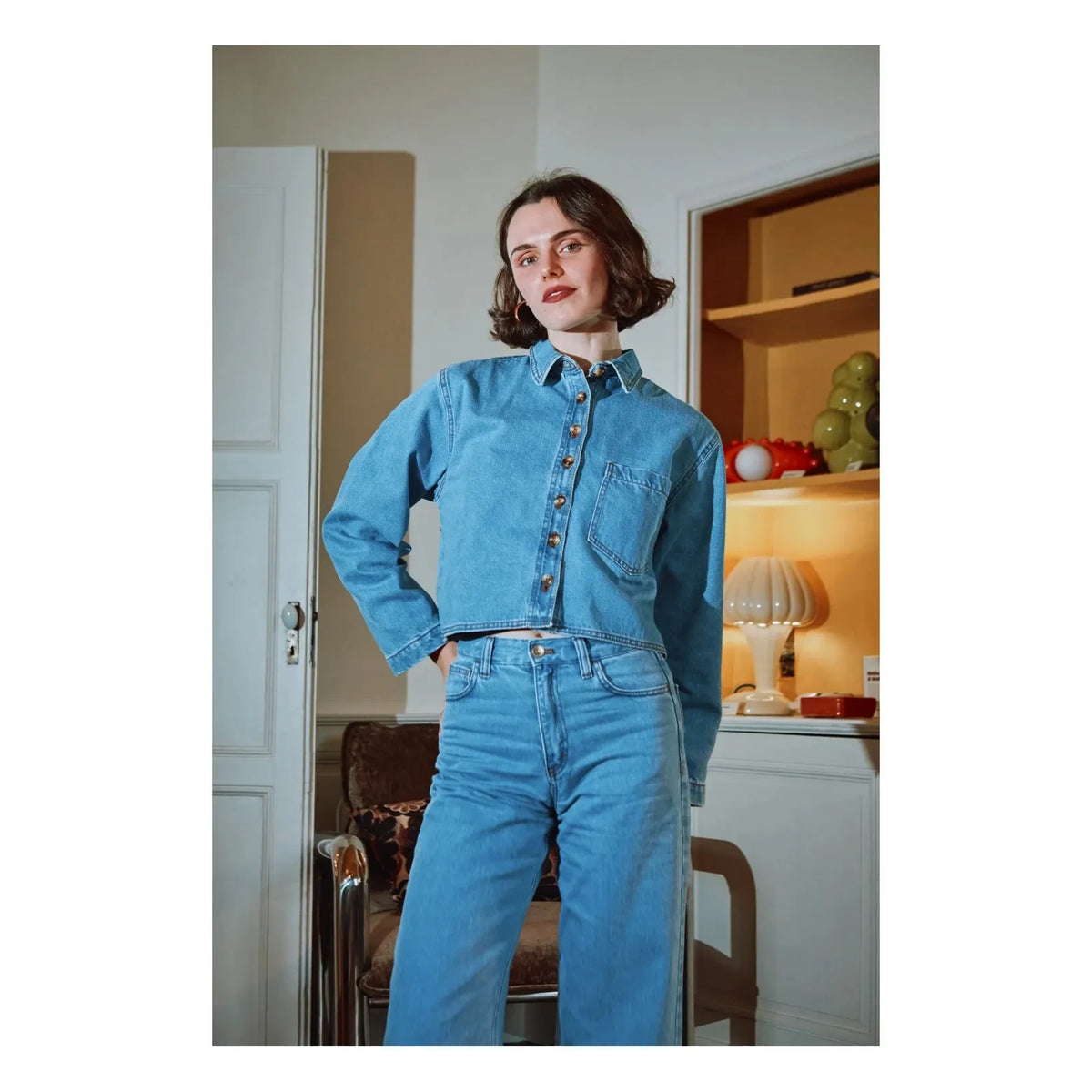 Poudre Organic - Mandarine Denim-Hemd | Mavi