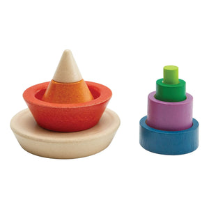 Plan Toys - Stapelbare und ineinandersteckbare Pyramide