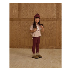 Rylee + Cru - Pointelle Leggings | Burgunderrot