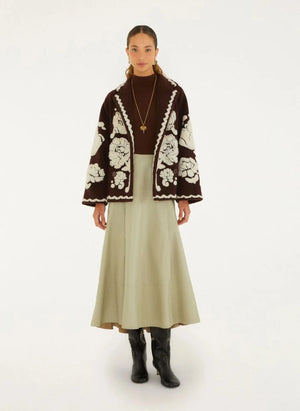 Farm Rio - Flower Coat | Braun