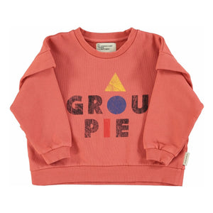 Piupiuchick – Groupie Sweatshirt aus Bio-Baumwolle mit Rüschen | Koralle
