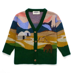 Maison Mangostan - Landschaftsstrickjacke | Grün