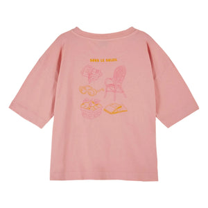 Emile et Ida - T-Shirt Soleil aus Bio-Baumwolle | Rosa