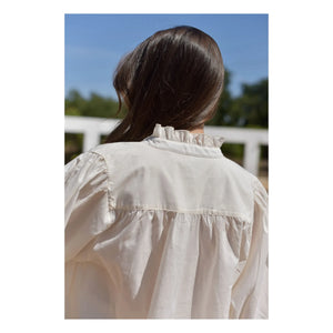 Marlot Paris - Dahlia Seersucker Bluse - Damenkollektion | Ecru