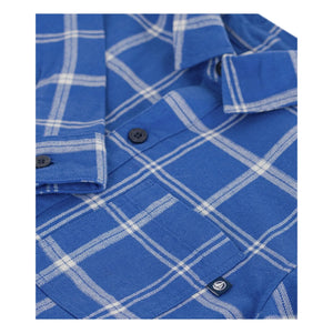 Petit Bateau - Organisches Baumwoll-Karogemuster Hemd | Blau