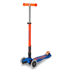 Micro - Maxi Klappbarer Neon LED Scooter | Orange