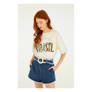 Farm Rio - Brasil T-Shirt | Ecru