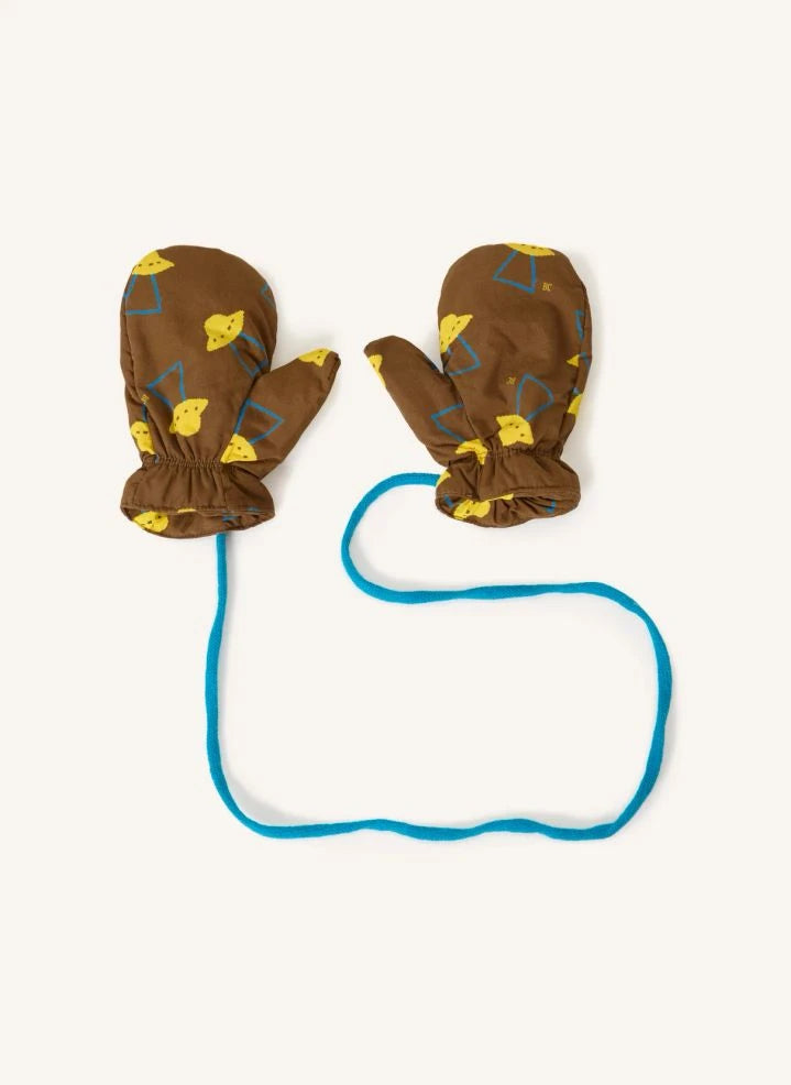 Bobo Choses - Babyhandschuhe und -teller aus recycelter Faser | Braun
