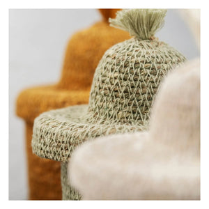 Madam Stoltz - Aufbewahrungskorb aus Seegras | Beige
