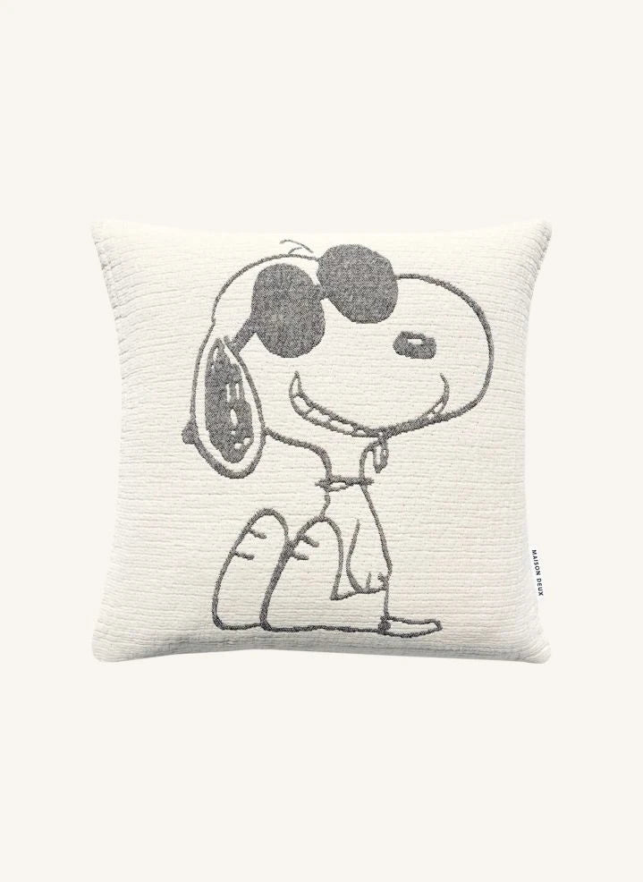 Maison Deux - Sonnenbrillen Baumwoll Kissenbezug - Maison Deux x Peanuts | Weiß