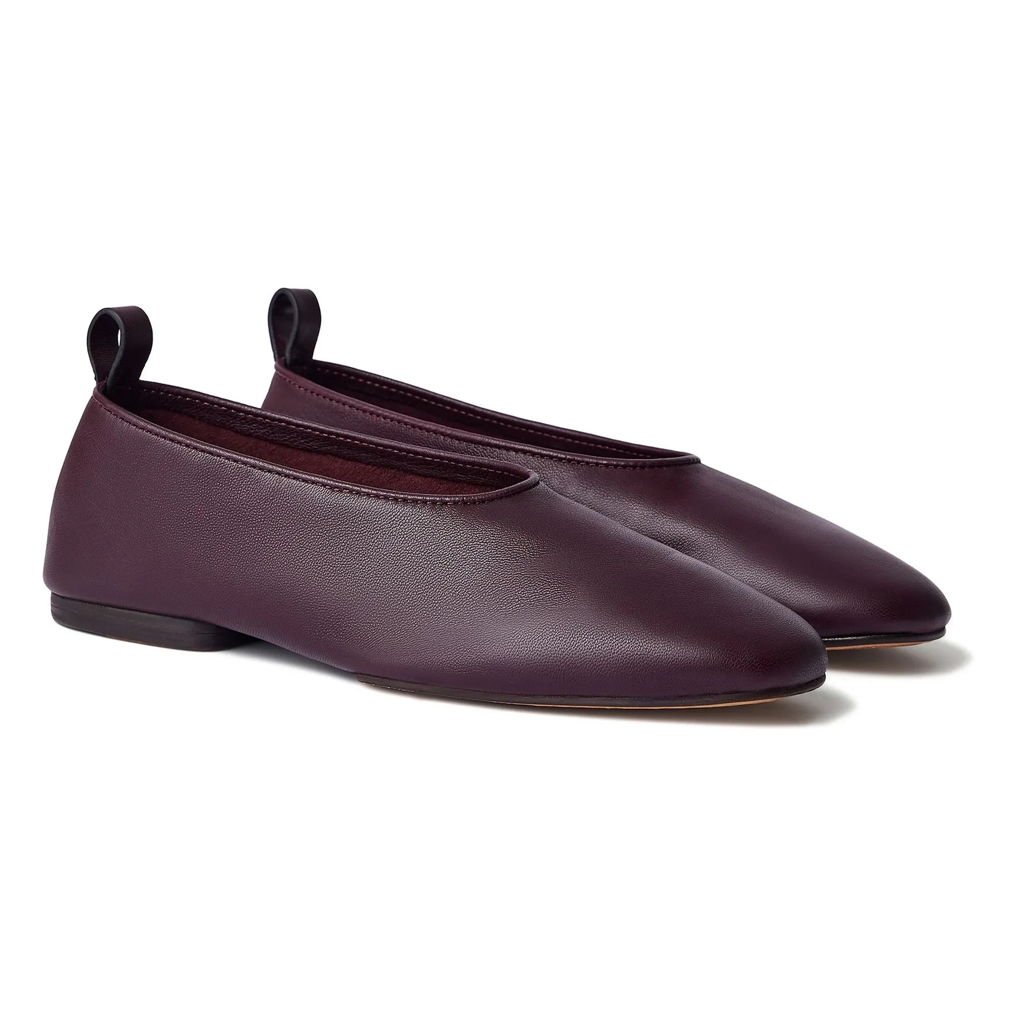 Soeur - Ballerina-Slipper Leder | Weinrot