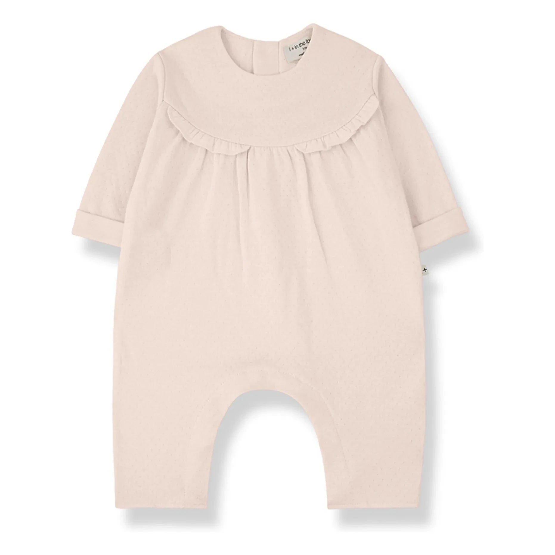 1+ in the family - Pointelle Strampler Margot | Beige Rosa