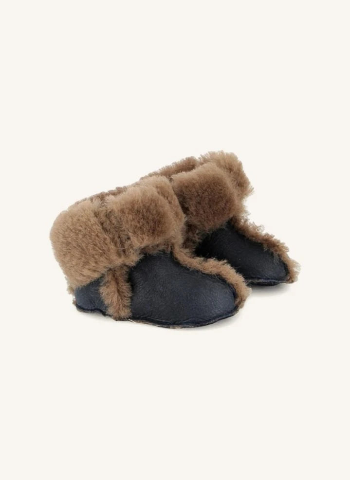 Pom d'Api - Geschenk Chabraque Gepolsterte Hausschuhe | Blau