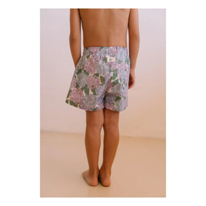 Studio Bohème - Chico Fleurs Bio-Baumwoll-Badeshorts | Flieder