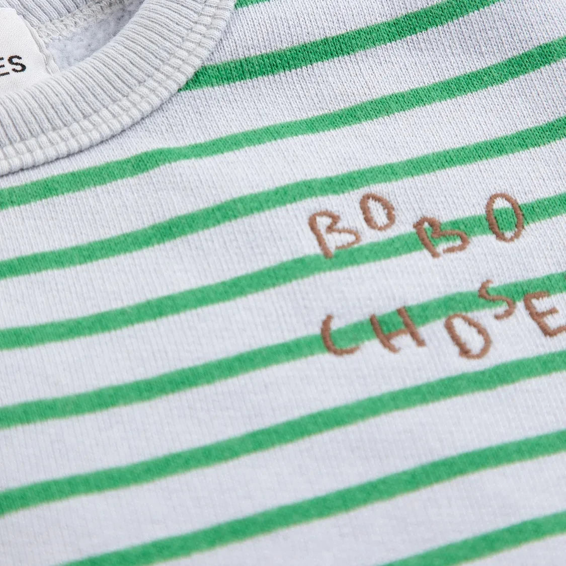 Bobo Choses – Gestreiftes Schweißband, Bio-Baumwolle | Grau