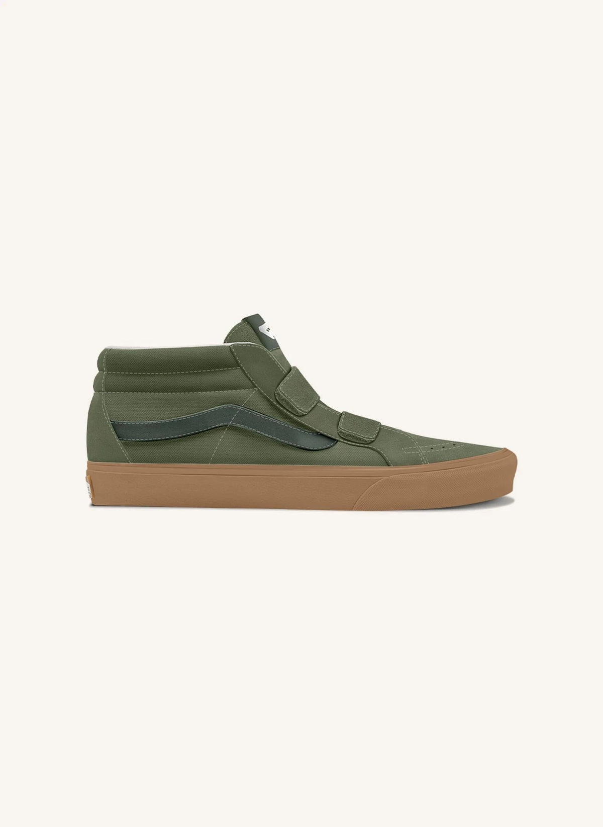 Vans - SK8-Mid Reissue V Gum Sneakers | Oliv