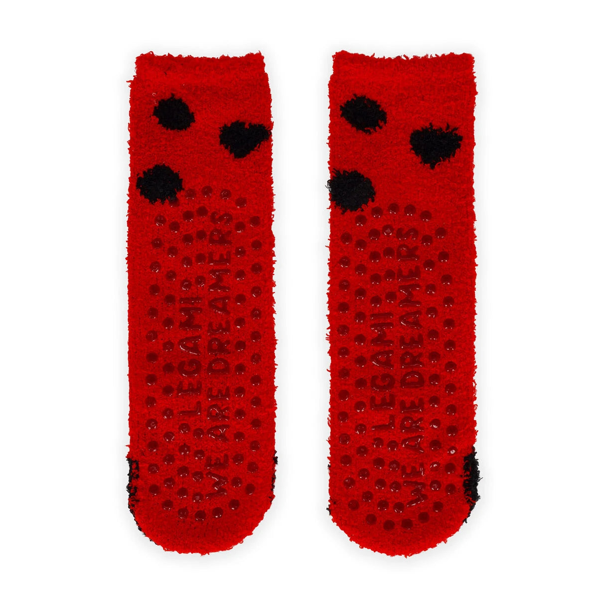 Legami - Rutschfeste Marienkäfer Socken für Erwachsene - Perfekte Übereinstimmung!