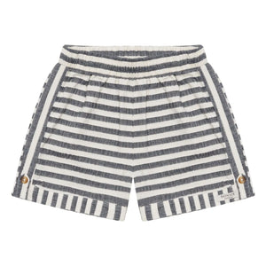 Donsje – Kaatio Gestreifte Shorts aus Bio-Baumwolle | Marineblau