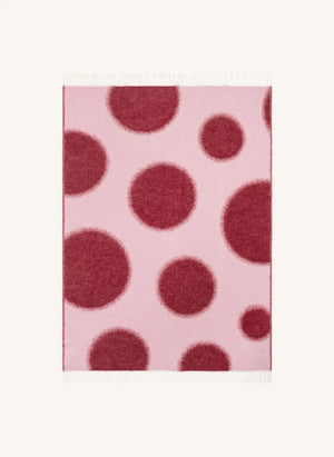 Maison Deux - Punktmuster Wolle Throw | Bordeaux