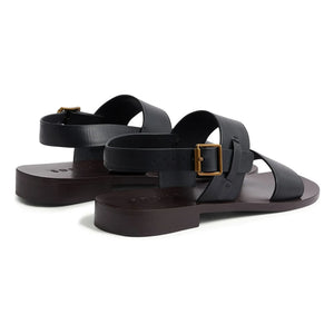 Soeur – Douglas Ledersandalen | Schwarz