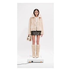 Stand Studio - Melina Kurzmäntel | Sand