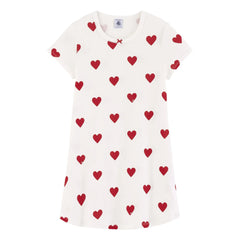 Petit Bateau - Marama Nachthemd aus Bio-Baumwolle | Weiß