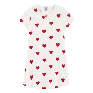 Petit Bateau - Marama Nachthemd aus Bio-Baumwolle | Weiß